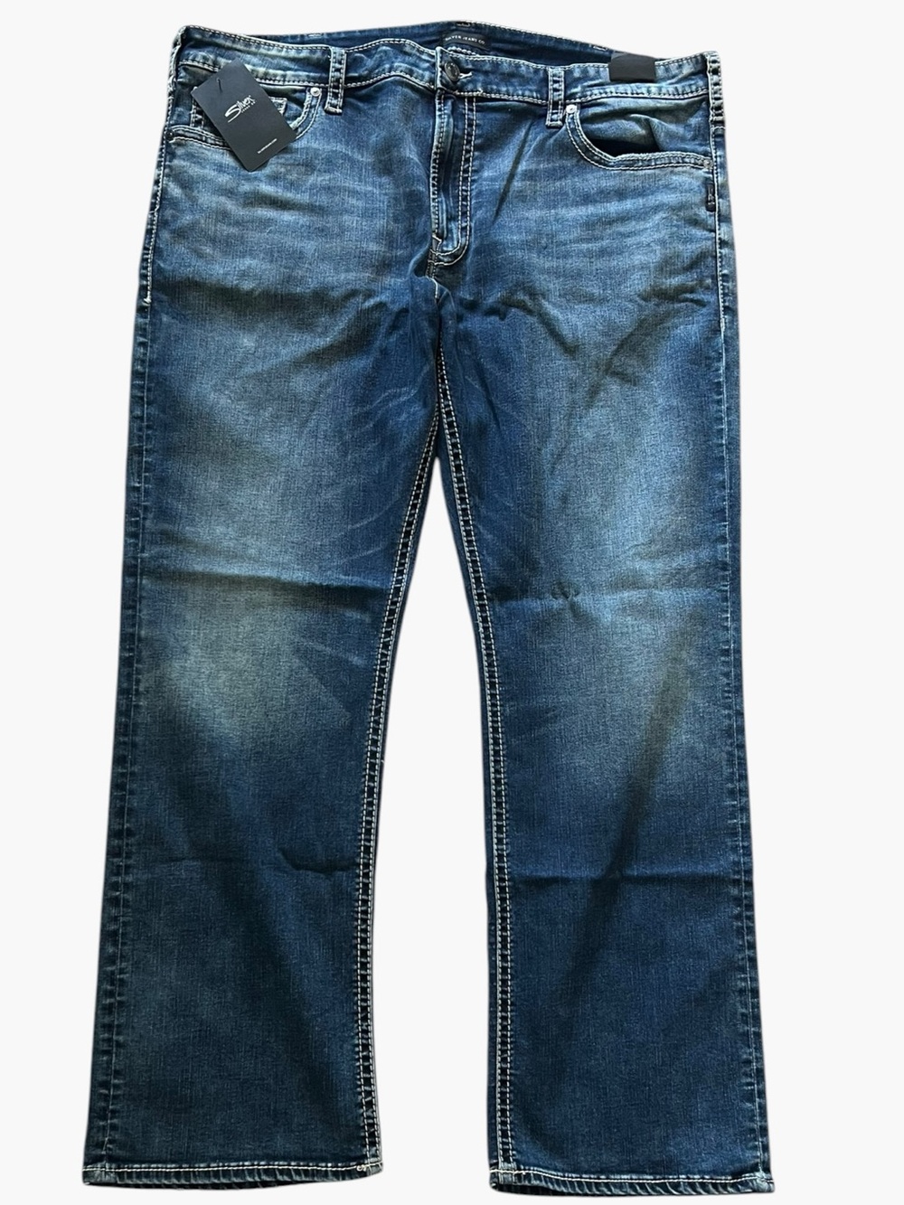 NWT Silver Jeans Zac Relaxed Fit Straight Leg Size 42 X 32